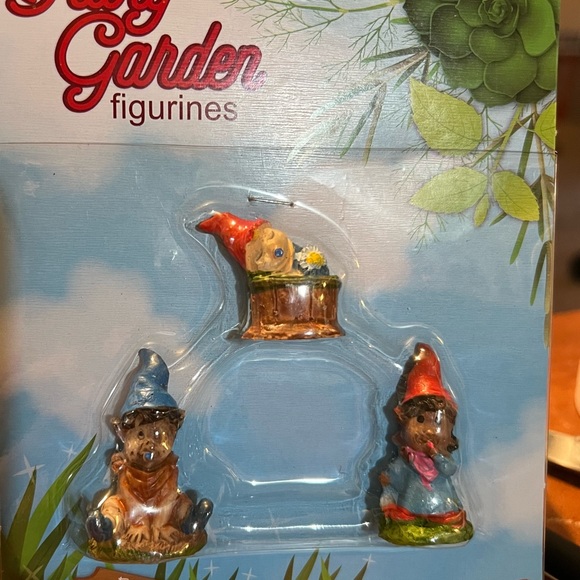 Mini Fairy Garden Gnome 3 Piece Set  the Lot Bundle Has 4 packs - Picture 2 of 4